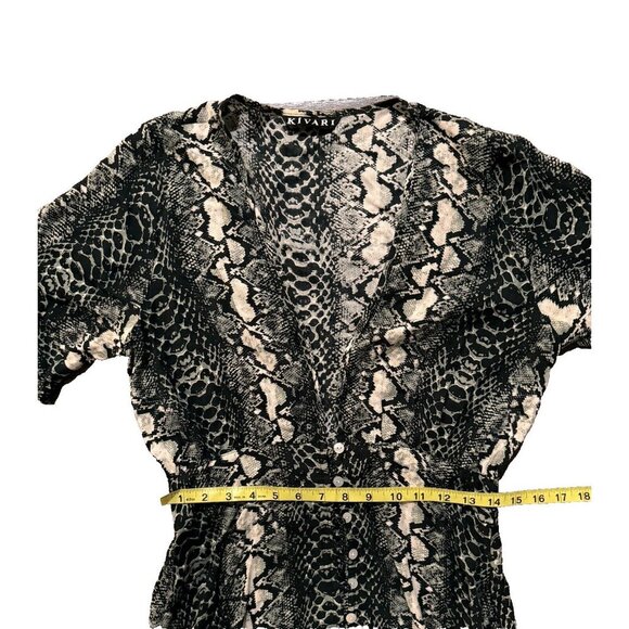 Kivari Dress mini dress pattern black and white size 4-6 US - Picture 4 of 6